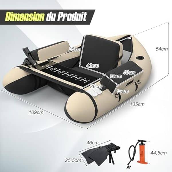 Découvrez notre test complet du float tube GOPLUS et voyez pourquoi cet équipement est indispensable pour une expérience de pêche optimale.