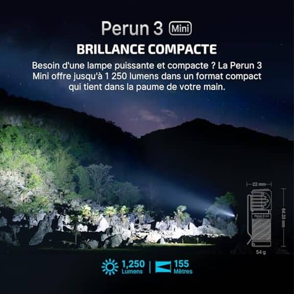 Découvrez notre test complet de la lampe frontale Olight perun 3 mini, alliant puissance et polyvalence pour toutes vos aventures nocturnes.
