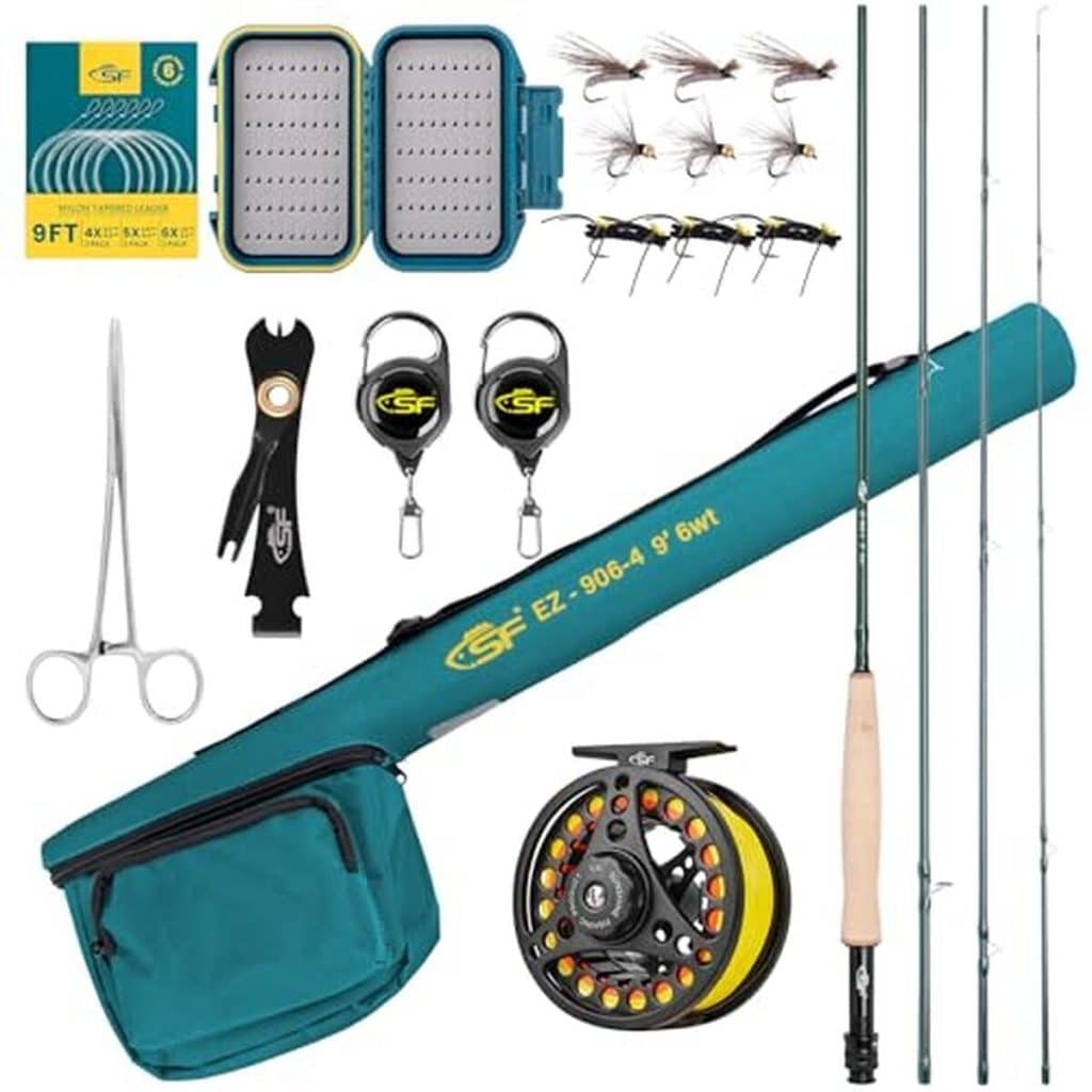 Test de la canne à pêche SF Emerald 6WT 2, 7 m : performance en fibre de carbone