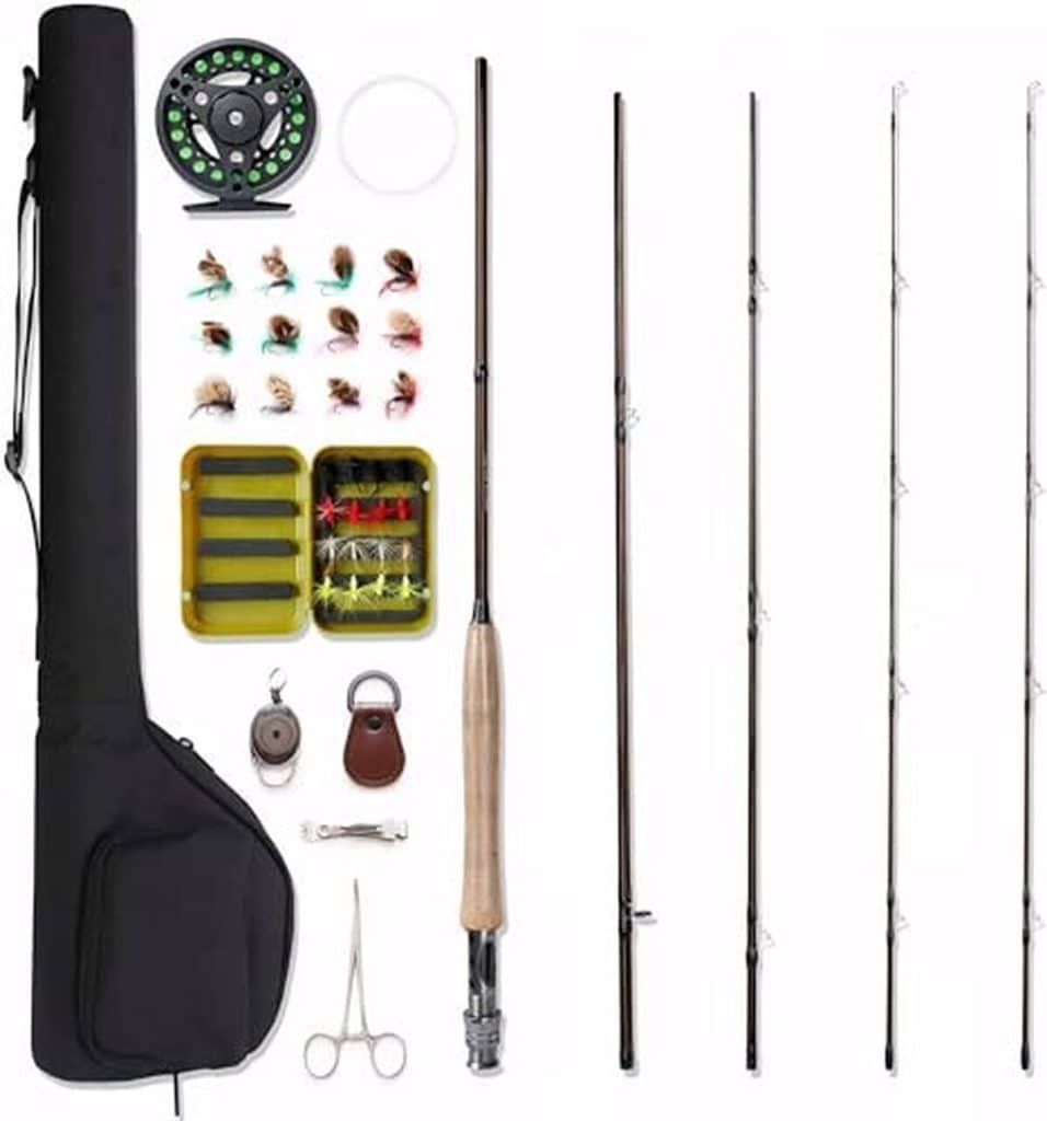 Test du kit de pêche à la mouche NetAngler 4 pièces : moulinet aluminium et accessoires inclus