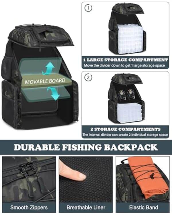 Découvrez notre test du sac à dos de pêche FRETHIND 45 L avec compartiment isotherme : praticité, confort et efficacité au rendez-vous.
