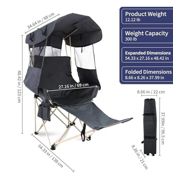 Découvrez notre test complet de la chaise de camping avec auvent intégré. Confort optimal, protection solaire et praticité pour vos aventures en nature.