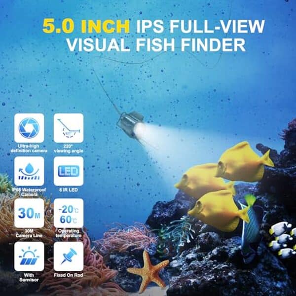 Découvrez notre test complet de la caméra sous-marine fish finder avec écran IPS : performances, caractéristiques et avis utilisateurs pour bien choisir votre sondeur.