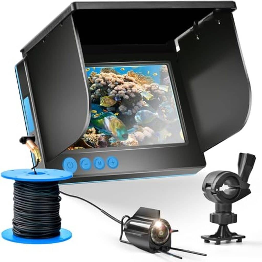 Test : caméra sous-marine fish finder sondeur avec écran ips