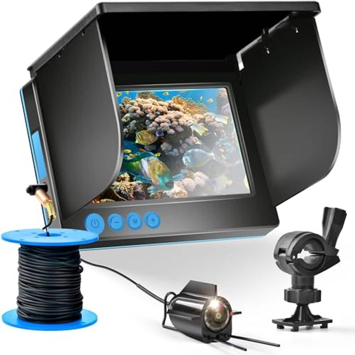 Test : caméra sous-marine fish finder sondeur avec écran ips