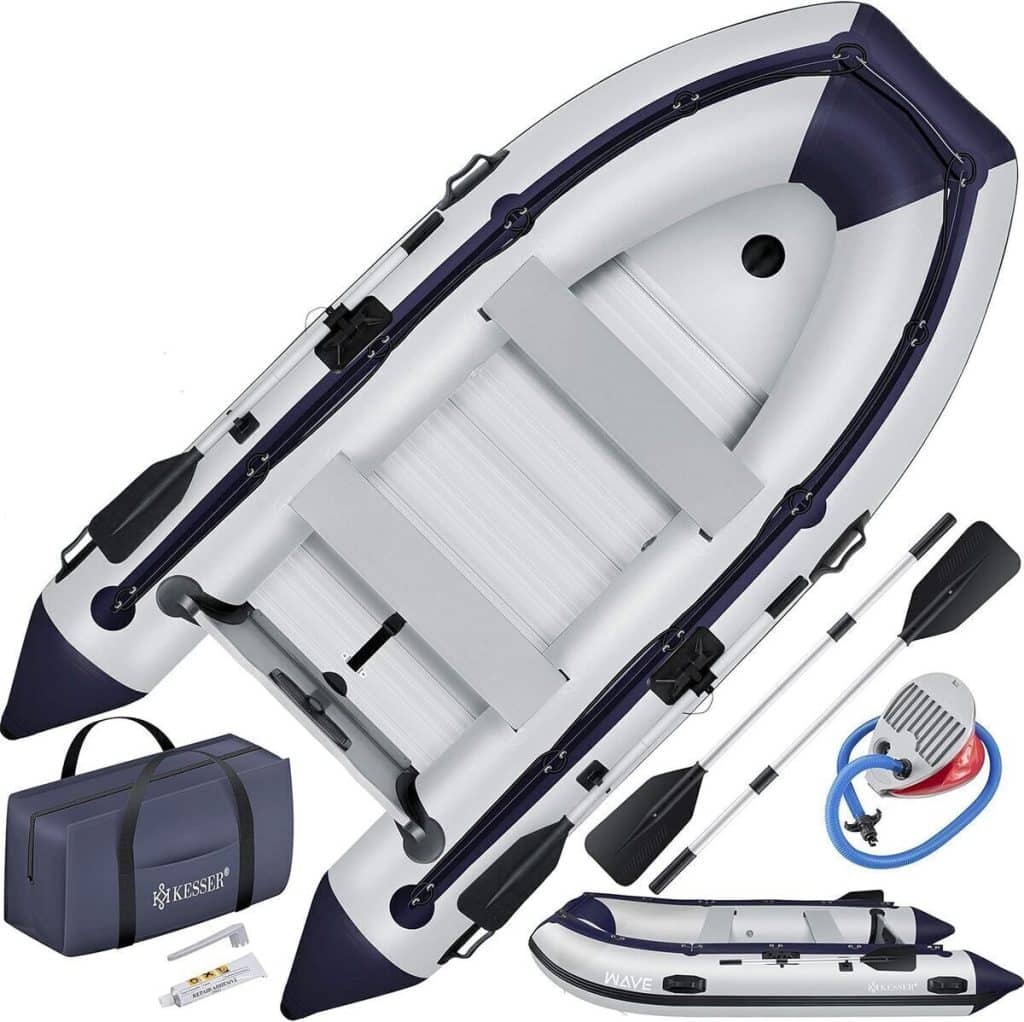Test du bateau pneumatique KESSER 3, 20 m pour 4 personnes