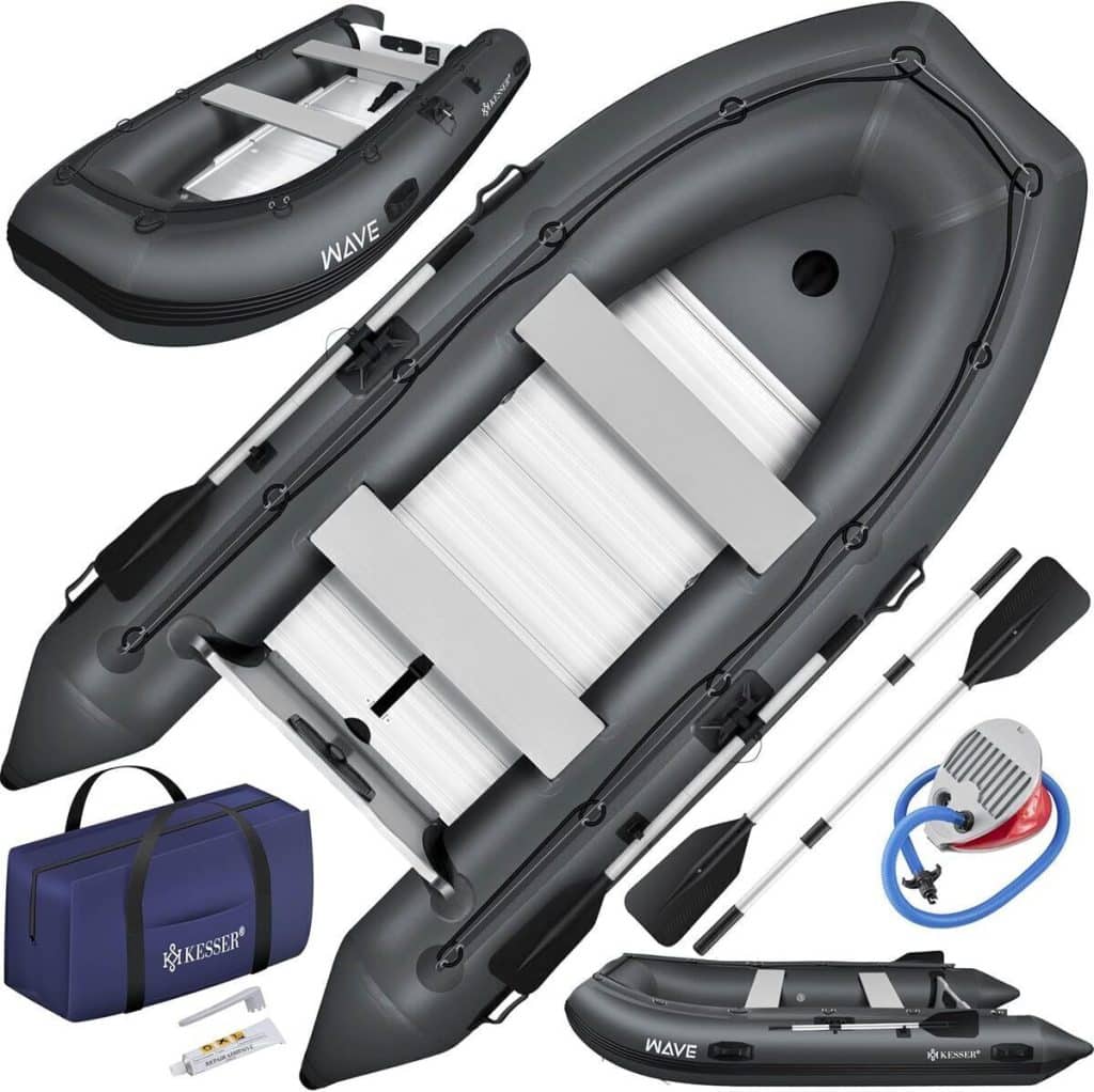 Test du bateau pneumatique KESSER Wave 3, 20 m pour 4 personnes