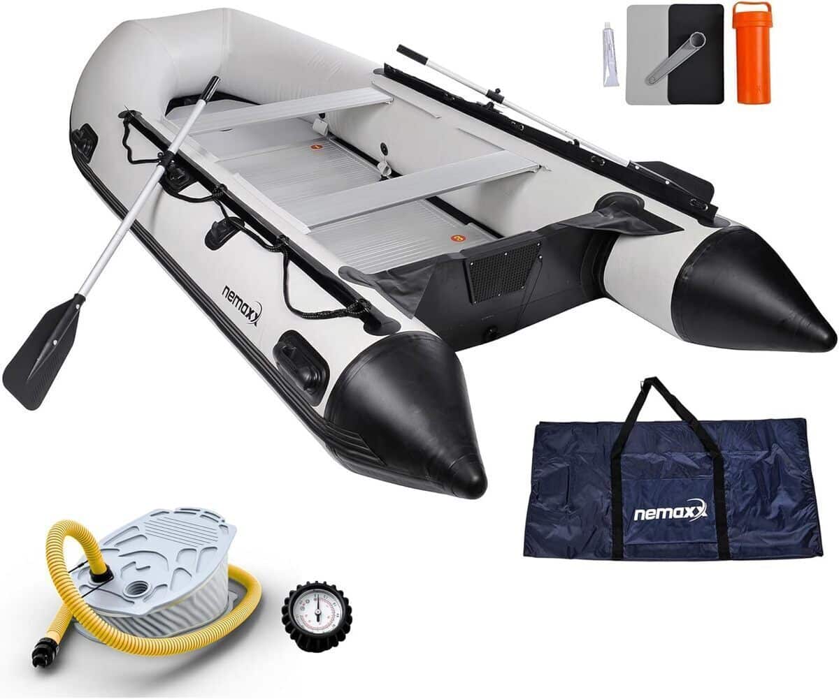 Test du bateau pneumatique Nemaxx pour 7 personnes : pratique et spacieux