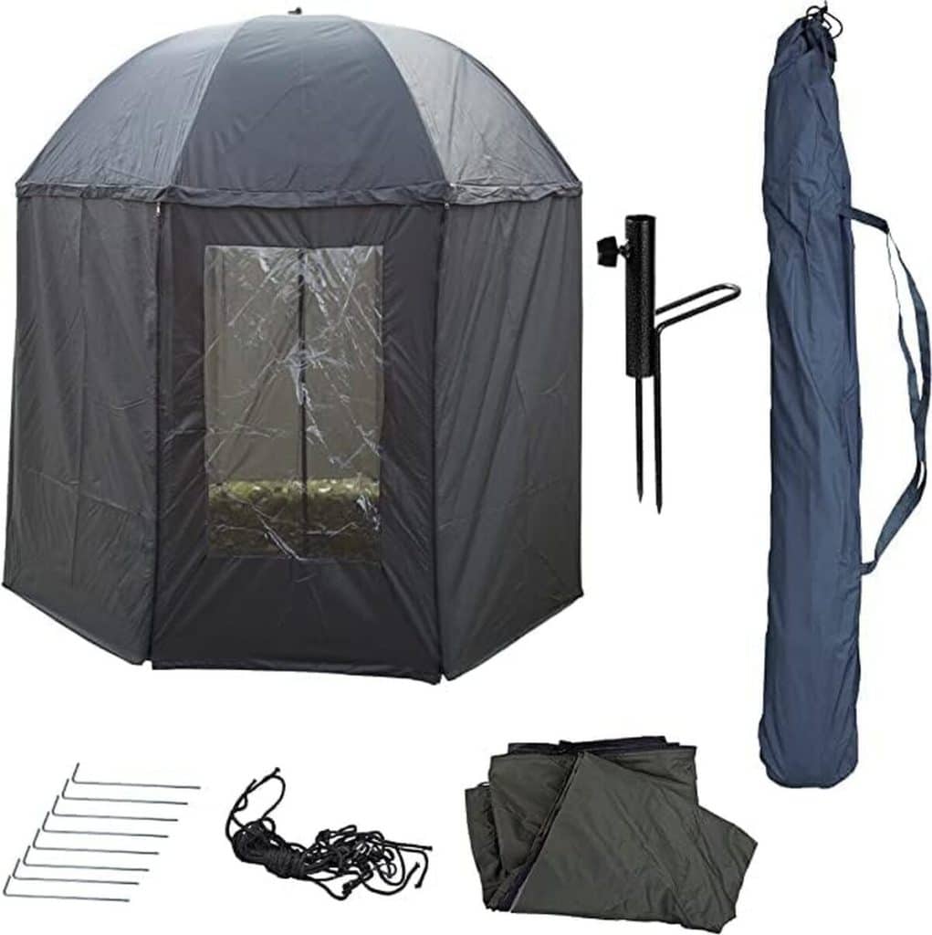 Test : phoenix 91109 parapluie de pêche Ø250 cm avec protection optimale