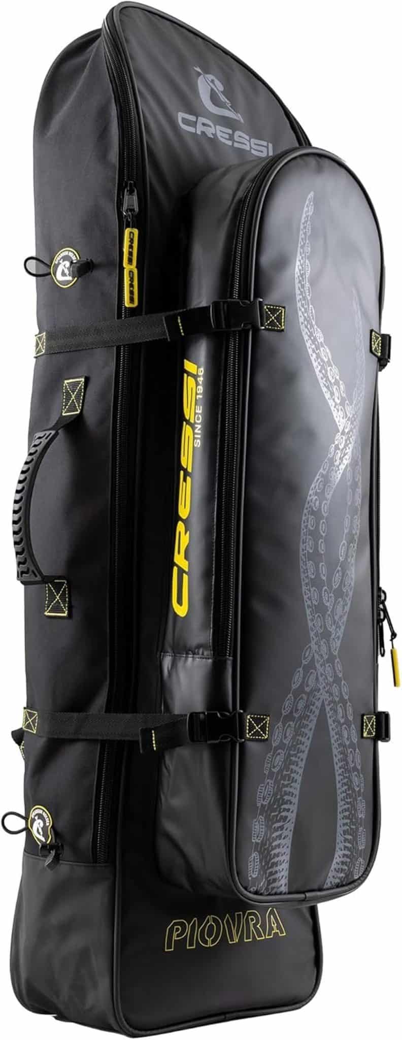 Test du Cressi Piovra : sac à dos déperlant XL pour palmes et équipement