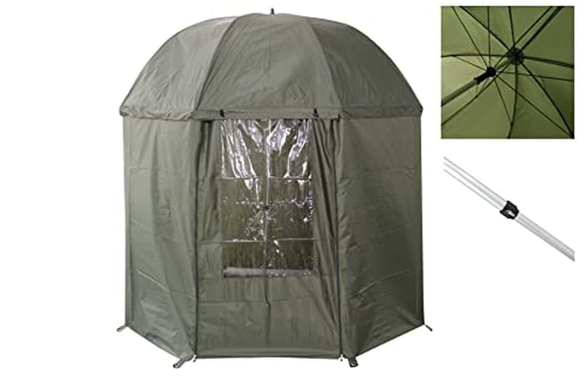 Test du parapluie MK-Angelsport 5 saisons pour la pêche à la carpe