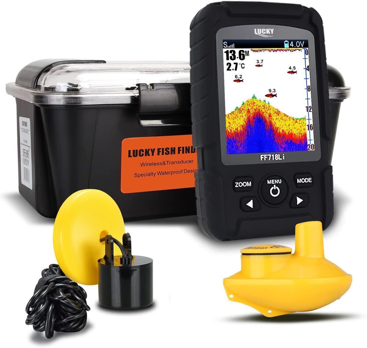 Test du sonar Lucky : performance de l'ecsondeur de pêche 100 m