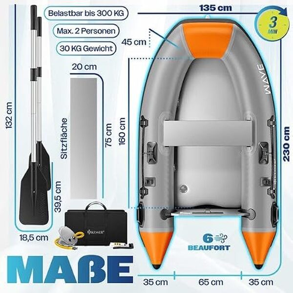 Découvrez notre test détaillé du bateau gonflable KESSER Wave 230-320 cm : performances, polyvalence et qualité. Avis complet pour bien choisir votre bateau.