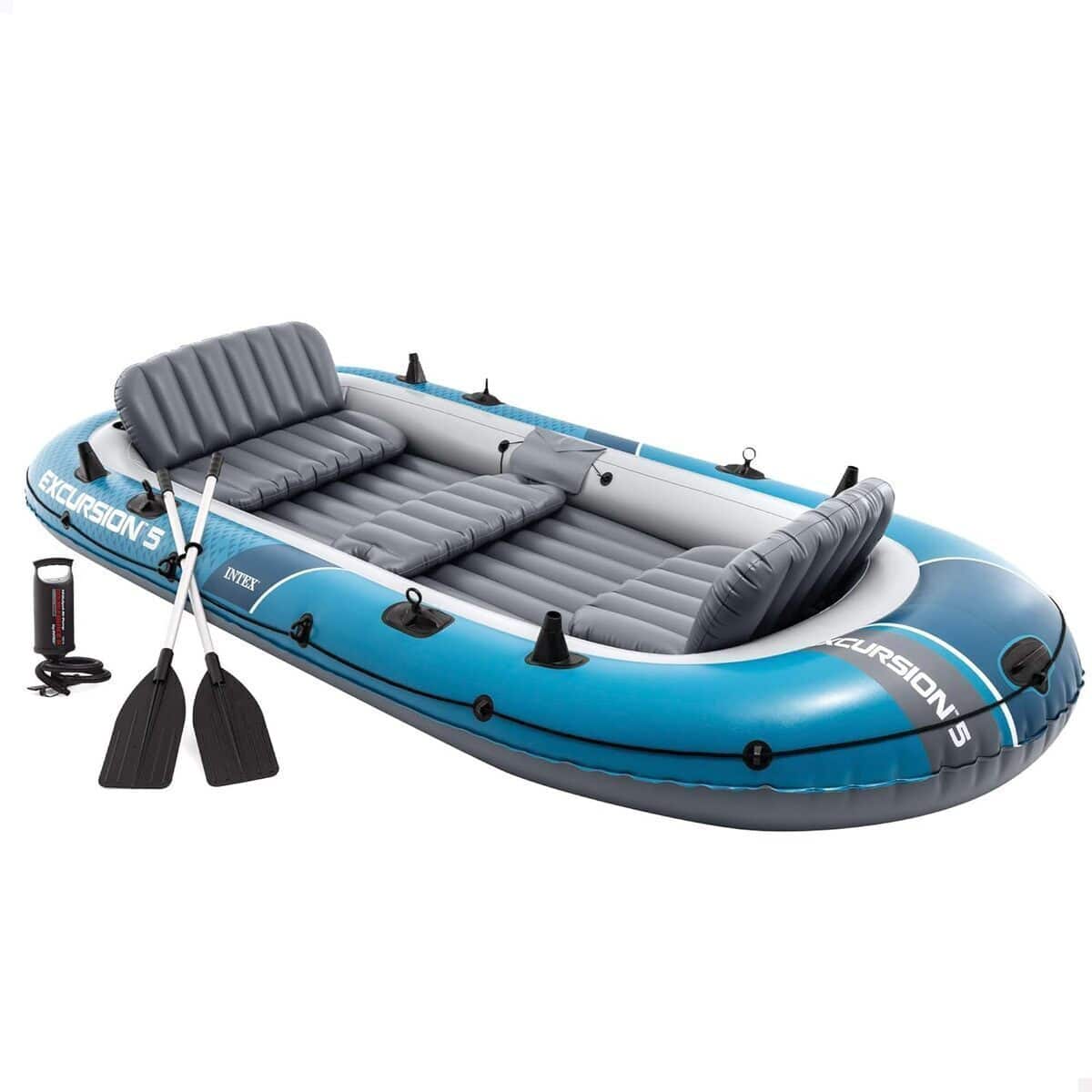 Test du bateau gonflable Intex Excursion 5 : espace et confort garantis