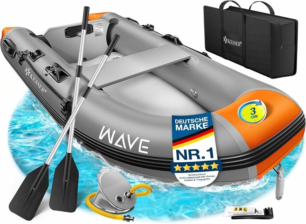 Test du bateau gonflable KESSER Wave 230-320 cm : performance et polyvalence