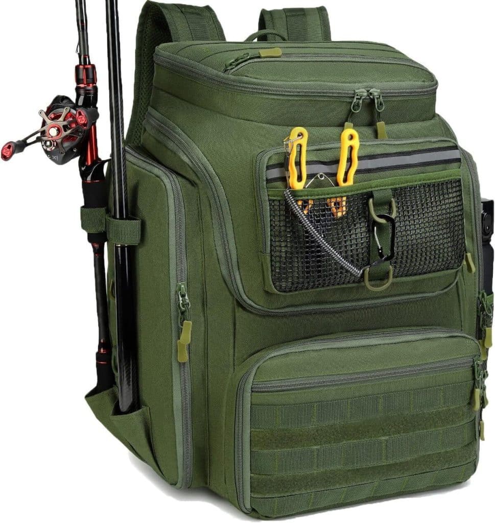 Test du sac à dos de pêche BlesMaller 45L avec porte-canne