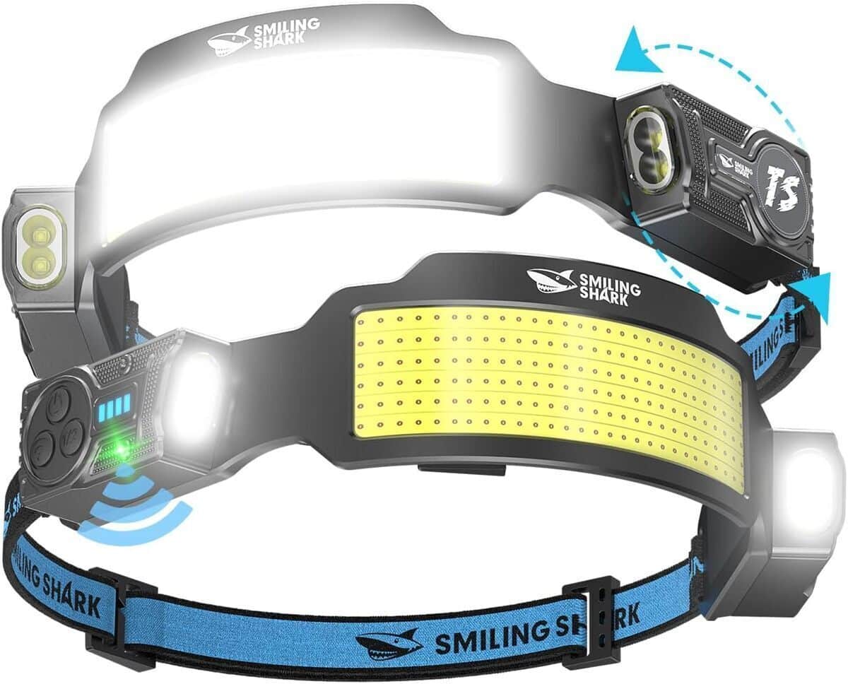 Test Smiling Shark lampe frontale ultra puissante 2400 mAh
