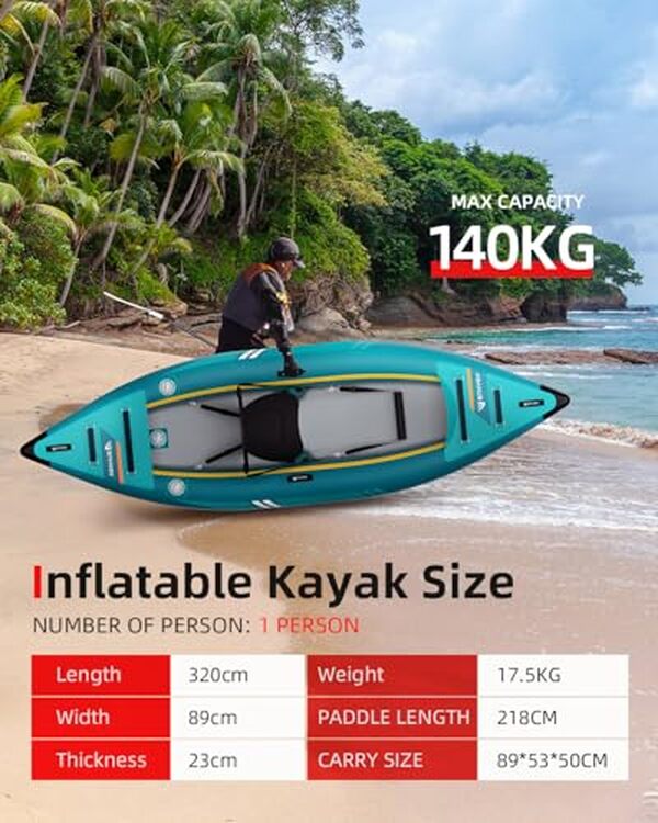 Découvrez notre test détaillé du kayak gonflable Abahub 320cm bleu : performances, stabilité et qualité pour une personne. Avis honnête et conseils d'achat.