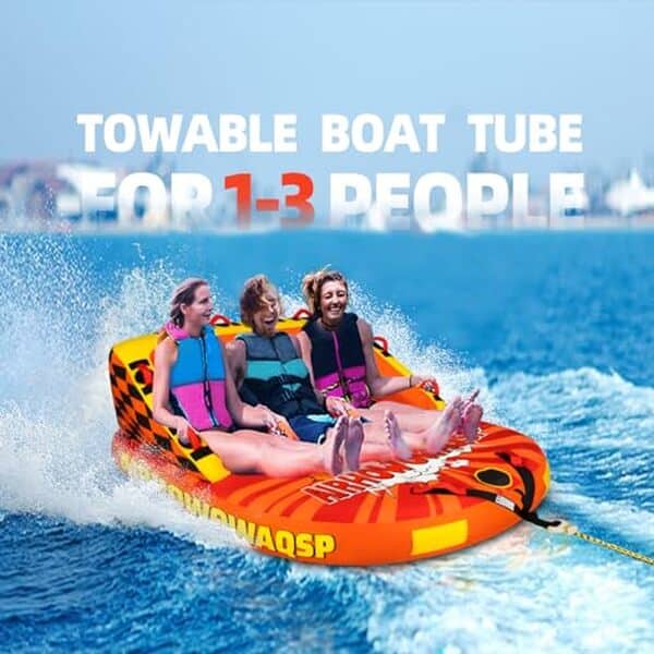 Découvrez notre test détaillé des tubes remorquables Airhowowaqsp pour 1 à 3 personnes : performances, sécurité et avis complets pour bien choisir votre équipement nautique.
