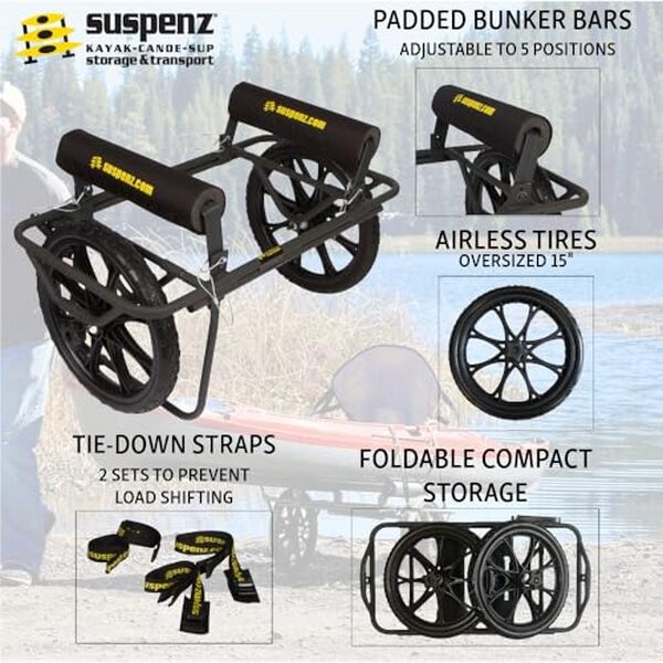 Découvrez notre test détaillé du chariot tout-terrain pour kayak Suspenz 22-9908 : performances, avantages et recommandations pour bien choisir votre équipement de transport.