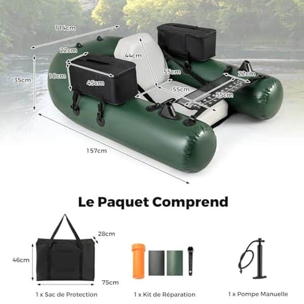 Découvrez notre test détaillé du float tube Goplus : praticité exceptionnelle, rangement optimal et performances pour vos sorties de pêche en eau douce.