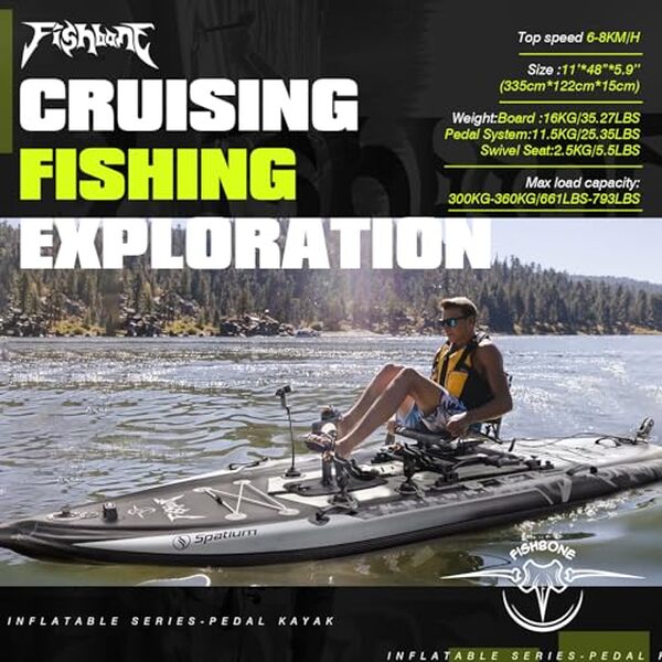 Découvrez notre test complet du kayak de pêche gonflable Spatium Fish Bone : performances, stabilité et praticité pour vos sorties de pêche en eau douce et salée.