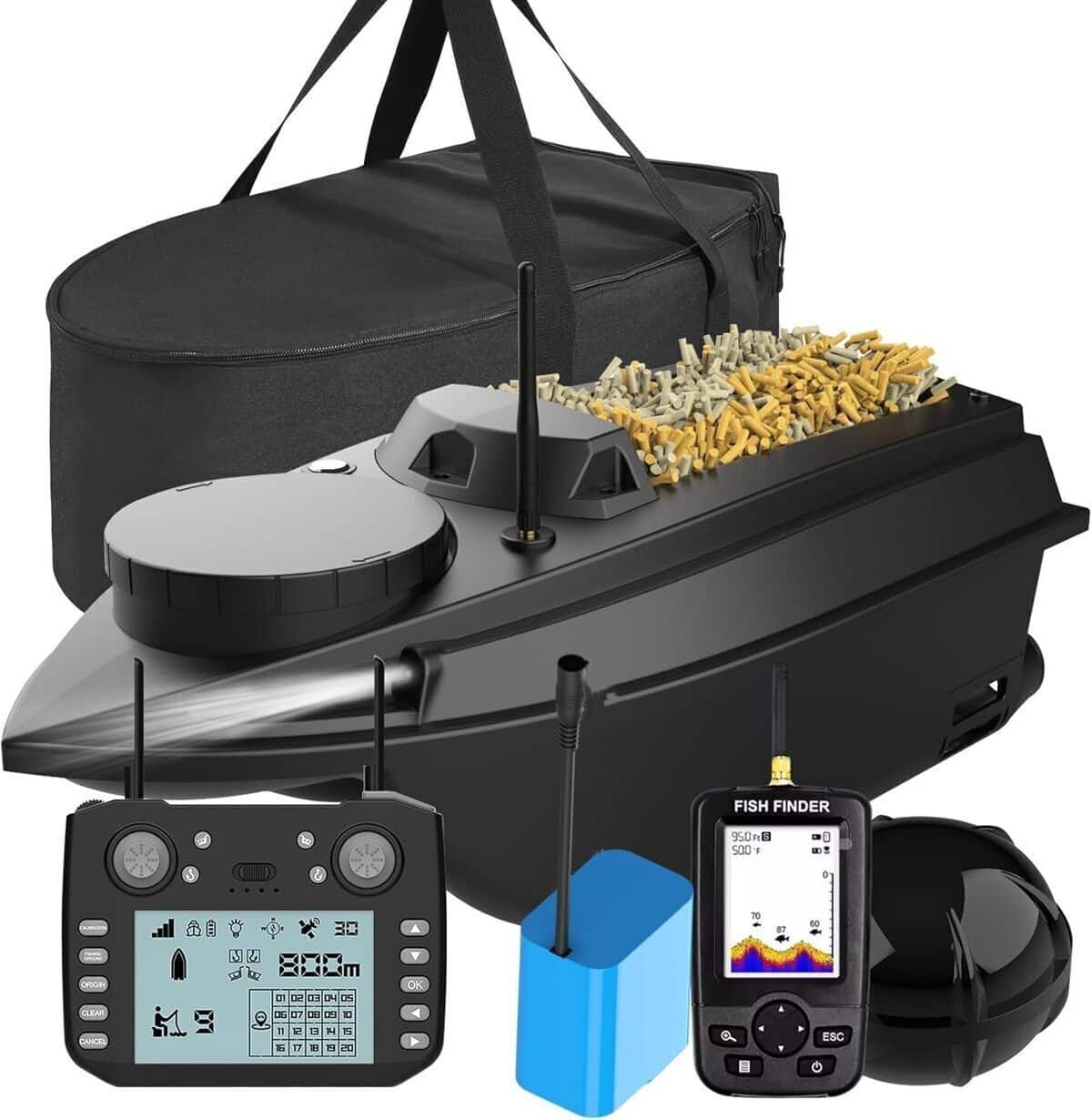 Test : bateau d'appâts GPS 3 kg, télécommande 800 m