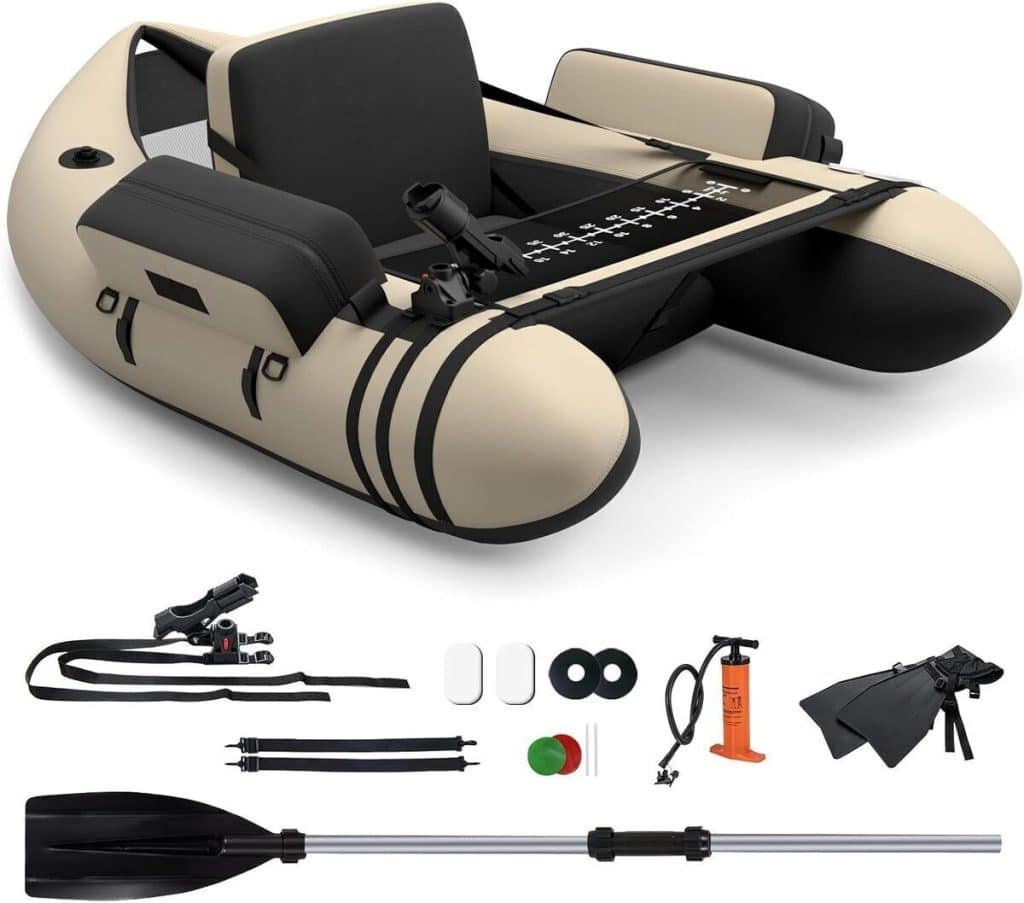 Test du bateau gonflable de pêche Costway avec accessoires et grande capacité
