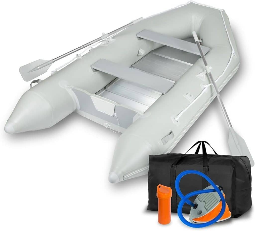 Test du bateau gonflable EBERTH 4+1, robuste et spacieux