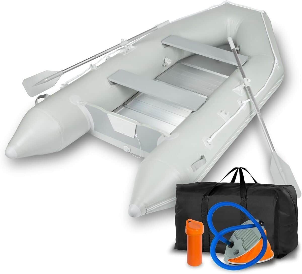 Test du bateau gonflable EBERTH 4+1, robuste et spacieux