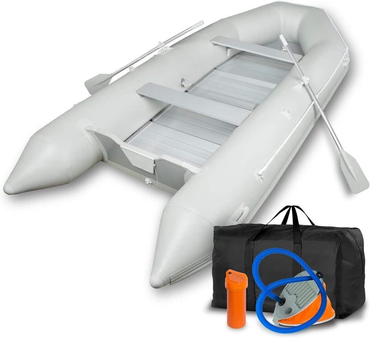 Test du bateau gonflable EBERTH : robuste et spacieux pour 8 personnes