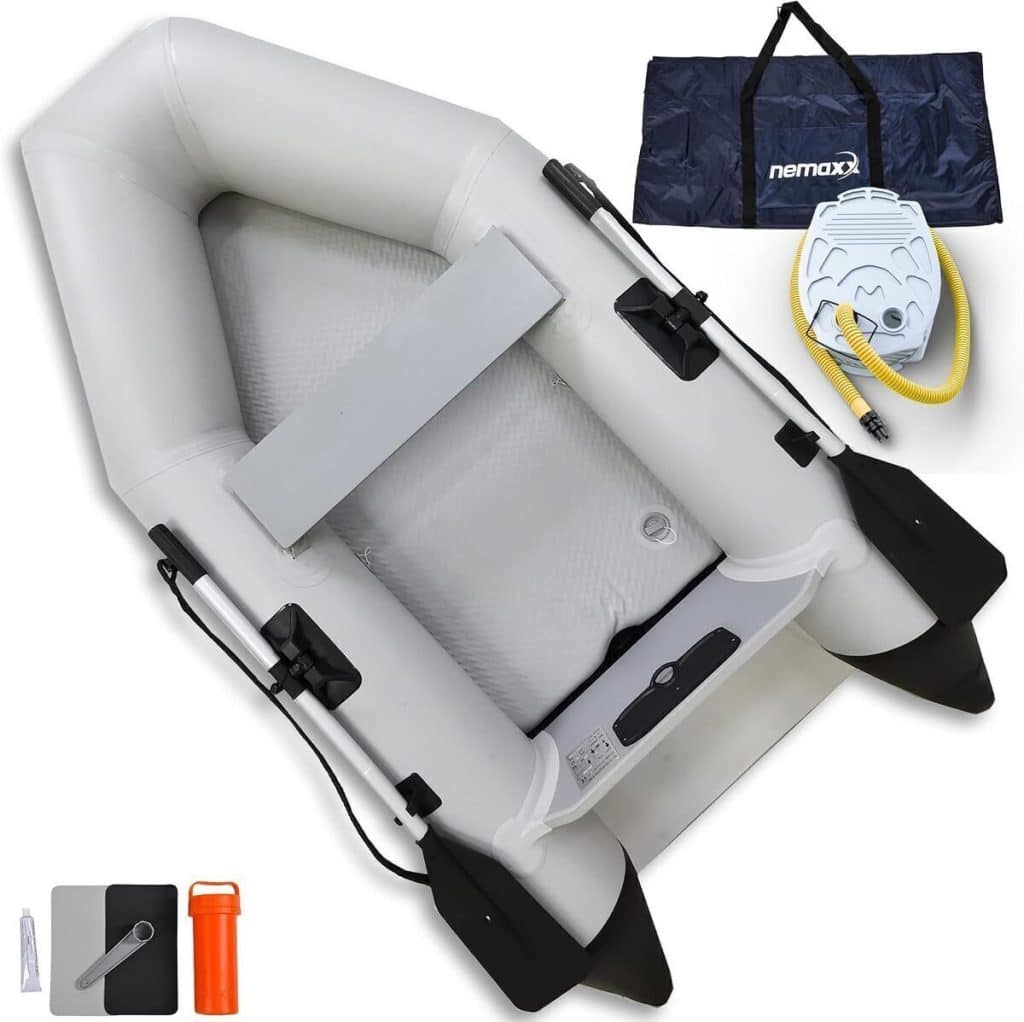 Test du bateau pneumatique Nemaxx 230 cm : idéal pour la pêche