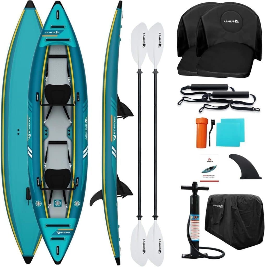 Test du kayak gonflable Abahub 420 cm : aventure à deux