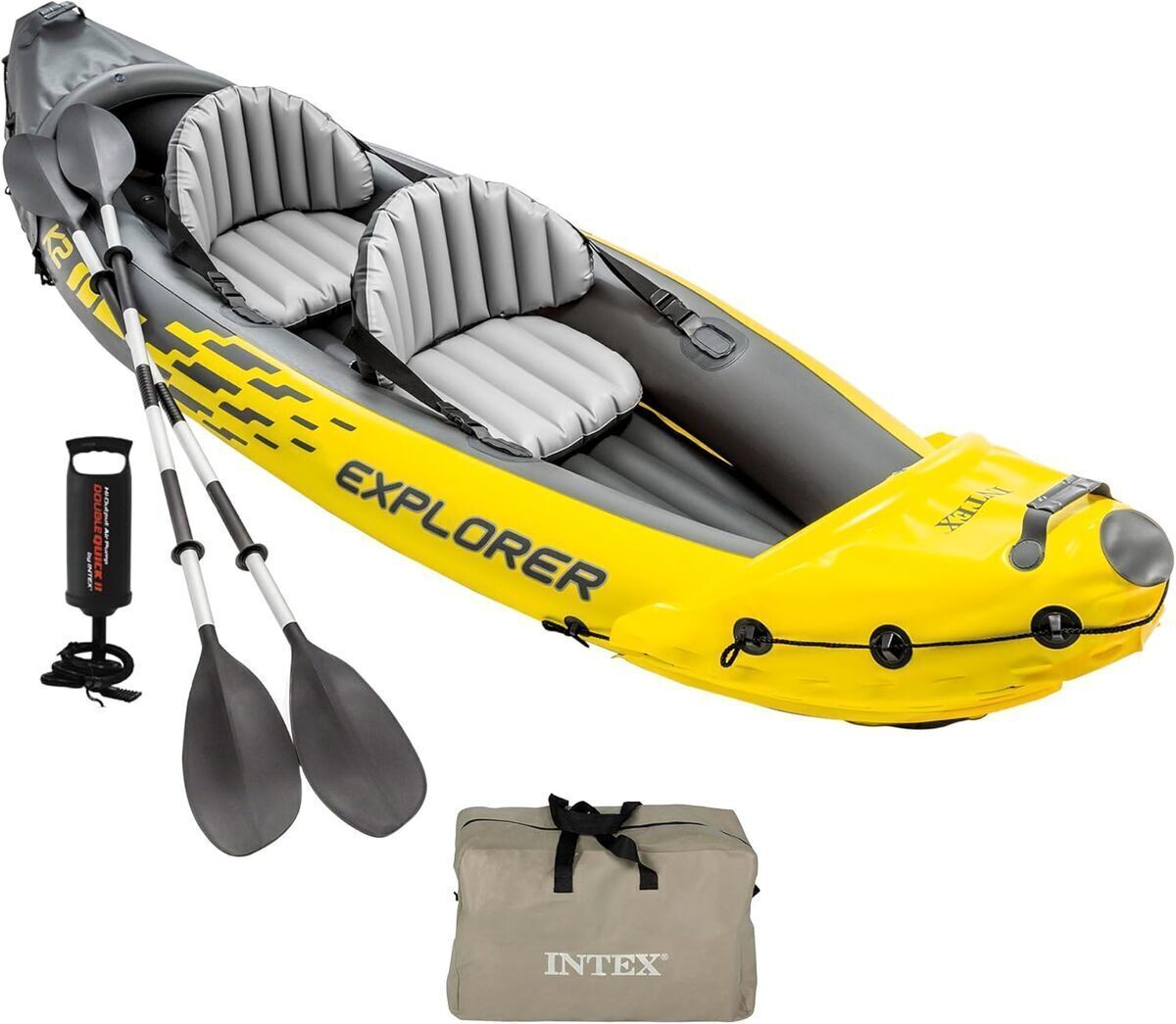 Test : kayak Intex explorer k2 pour 2 personnes
