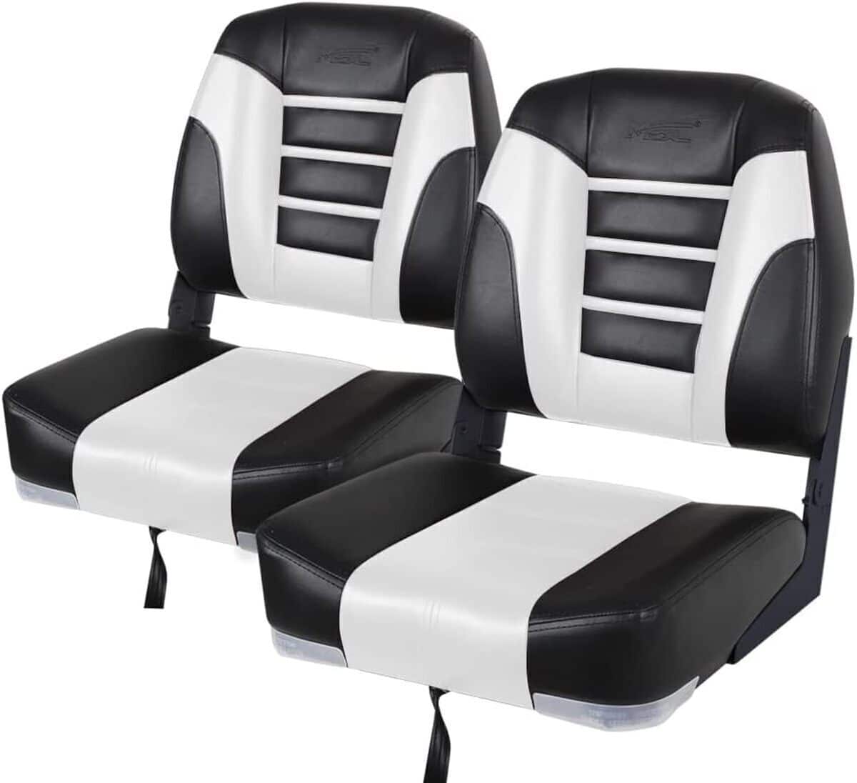 Test : sièges de bateau pliables MSC S104 noir/blanc