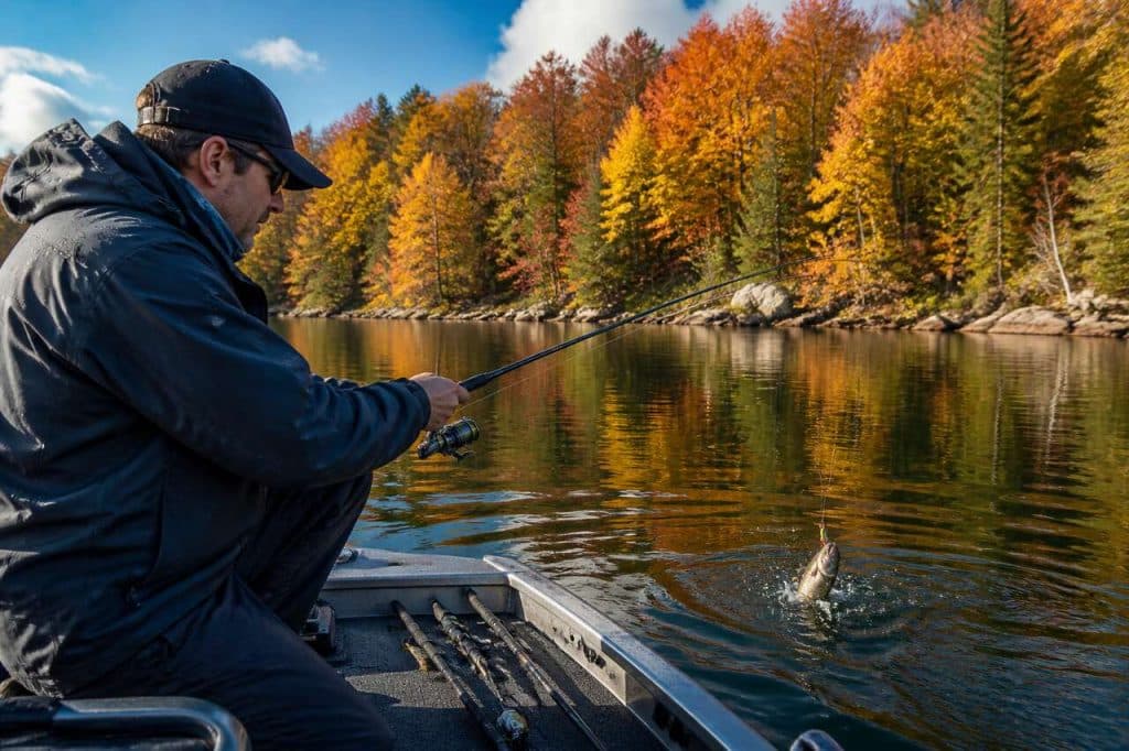 Pêcher le sandre et la perche en automne avec des leurres durs : guide et astuces