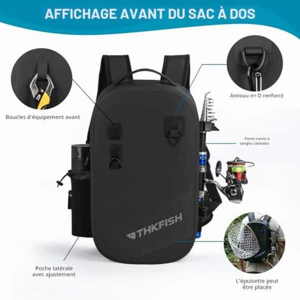 Découvrez notre test détaillé du sac à dos de pêche étanche THKFISH IPX8 : imperméabilité, capacité et performance pour vos sorties pêche.