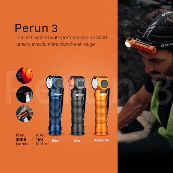 Découvrez notre test détaillé de la lampe frontale Olight Perun 3 : performances, puissance et polyvalence pour tous vos besoins d'éclairage frontal.
