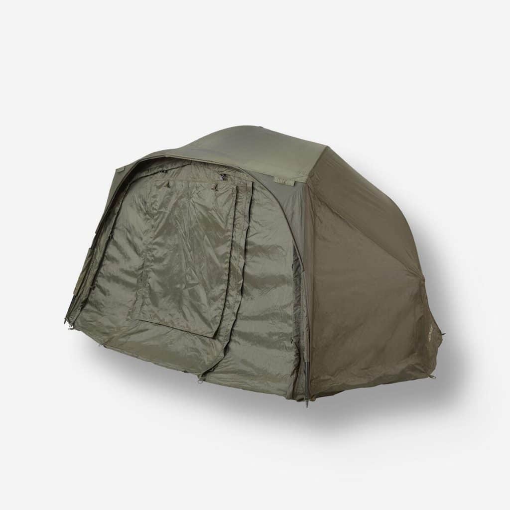 Test du brolly 900 : abri pêche carpe Decathlon
