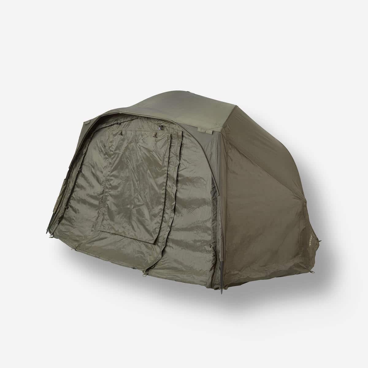 Test du brolly 900 : abri pêche carpe Decathlon