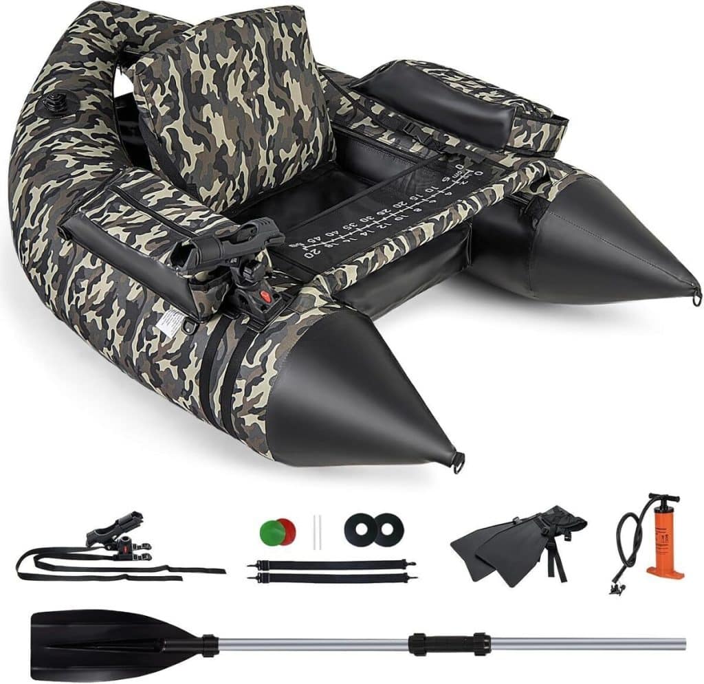 Test du float tube GOPLUS : pêche gonflable et portable
