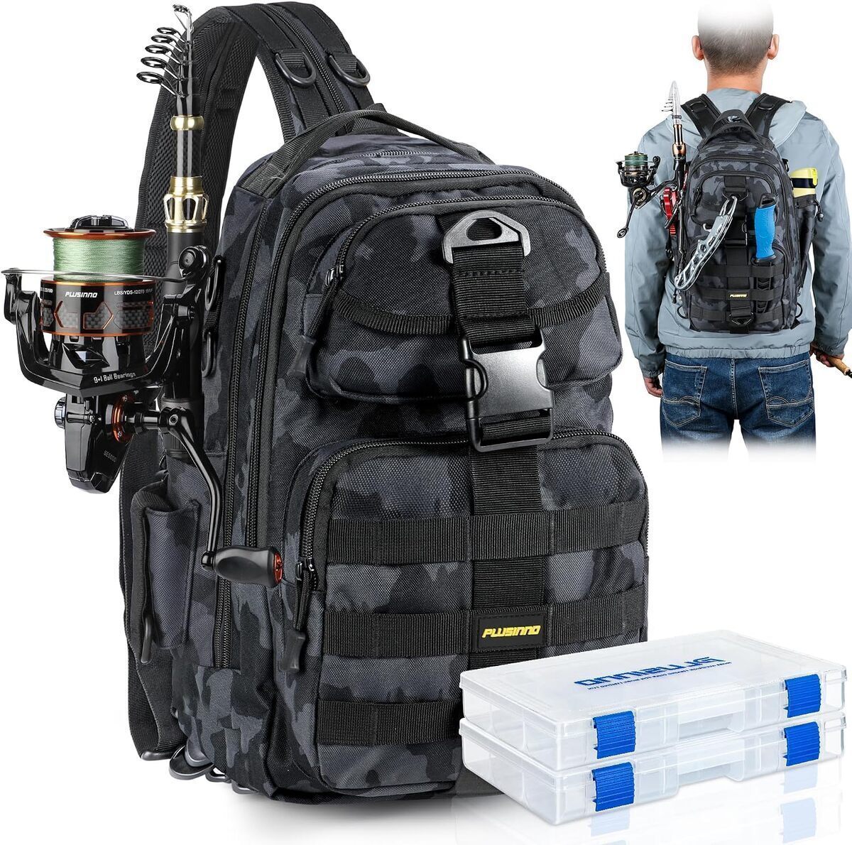 Test : sac à dos à support de canne PLUSINNO résistant à l'eau